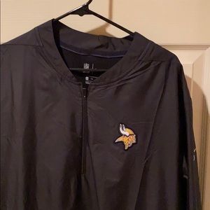 Minnesota Vikings coaches 1/2 zip windbreaker 2XL